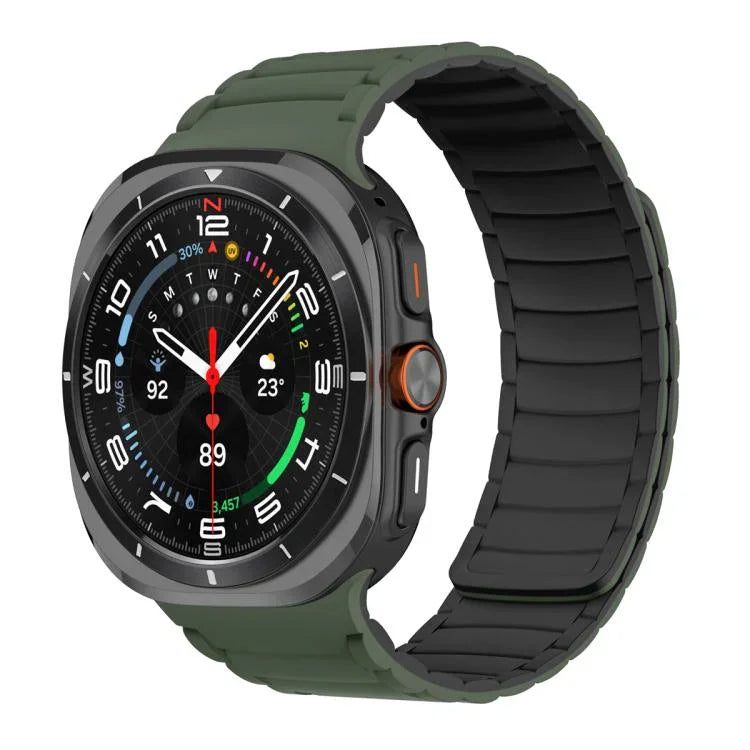Bracelet de montre magnétique sport en silicone, pour Samsung Galaxy Watch Ultra 47mm / Ultra 2025