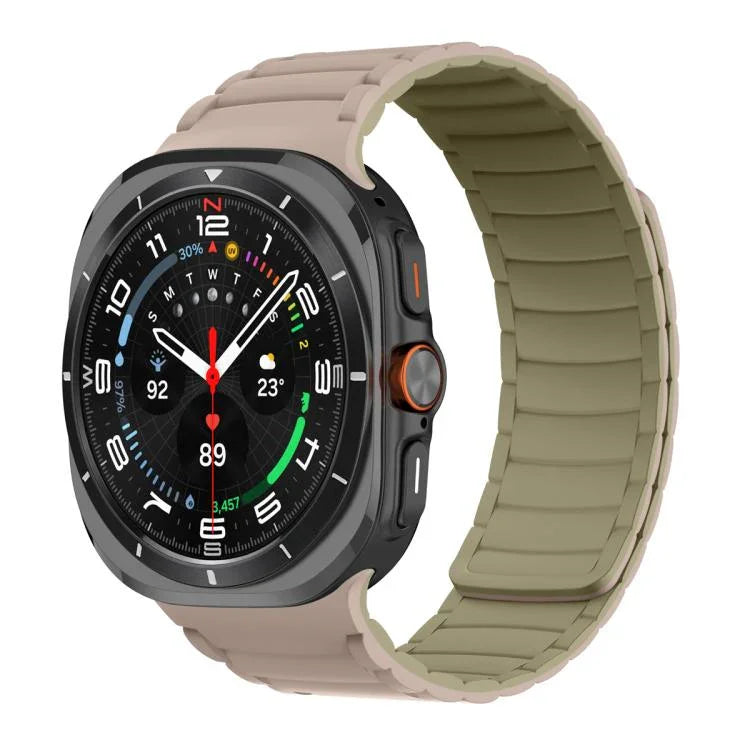 Bracelet de montre magnétique sport en silicone, pour Samsung Galaxy Watch Ultra 47mm / Ultra 2025
