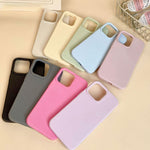 Dopamine Simple Imitation Liquid Silicone Phone Case, For iPhone 16 Pro, For iPhone 16 Plus, For iPhone 16