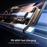 Câble de données de charge rapide JOYROOM S-A28 Flash Series 60W 480Mbps, longueur : 2m, câble Type-C vers Type-C, câble Type-C vers 8 broches, câble USB vers Type-C, câble USB vers 8 broches