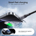 Câble de données de charge rapide JOYROOM S-A28 Flash Series 60W 480Mbps, longueur : 2m, câble Type-C vers Type-C, câble Type-C vers 8 broches, câble USB vers Type-C, câble USB vers 8 broches