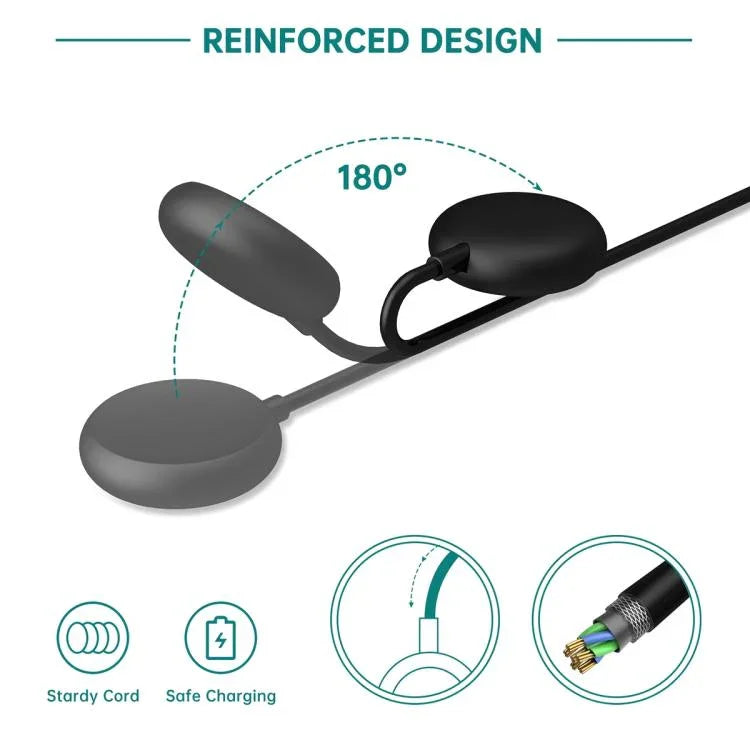 Pour câble de charge magnétique Google Pixel Watch xDfind pour montre intelligente, longueur : 1 m, port USB