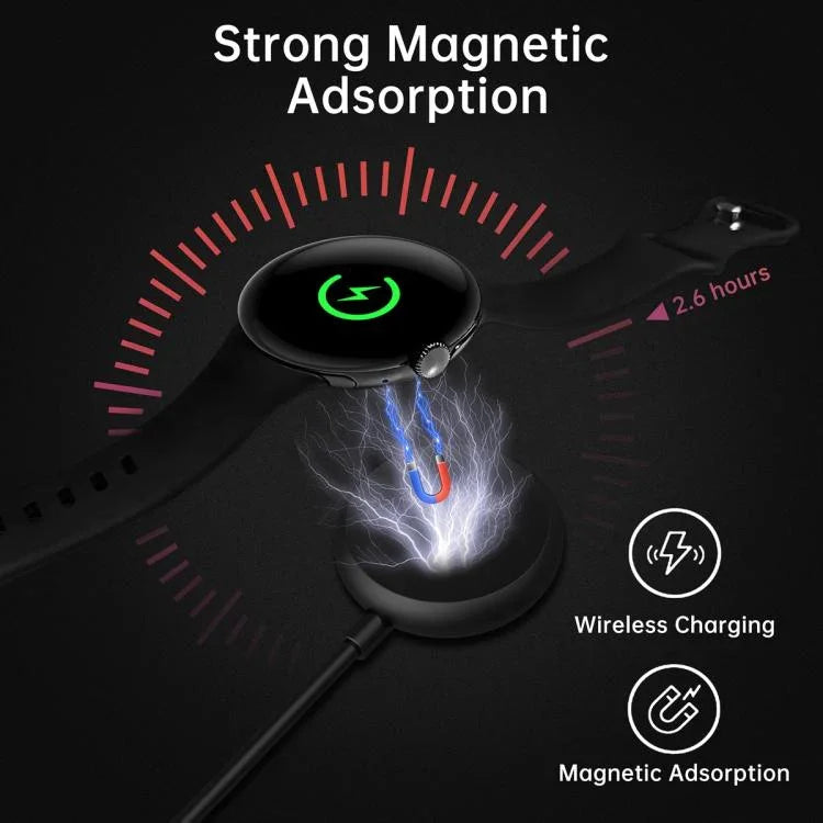 Pour câble de charge magnétique Google Pixel Watch xDfind pour montre intelligente, longueur : 1 m, port USB
