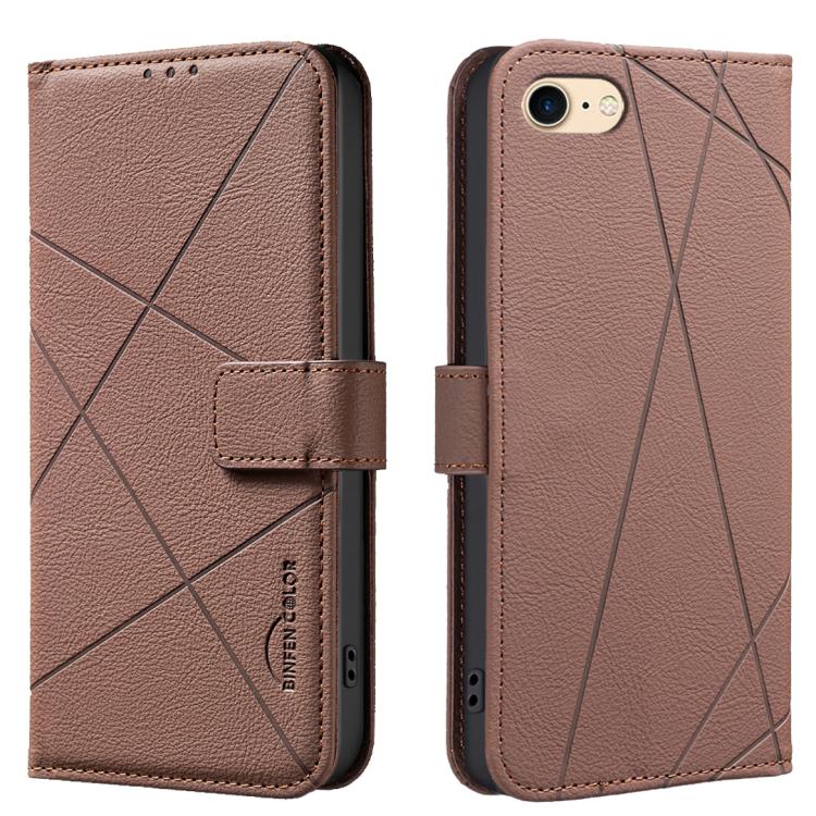 Étui de téléphone en cuir avec motif géométrique RFID, Pour iPhone 6 / 7 / 8 / SE, Pour iPhone 13 Pro Max, Pour iPhone 13 Pro, Pour iPhone 12 / 12 Pro, Pour iPhone 12 Pro Max, Pour iPhone 11 Pro Max, Pour iPhone 11, Pour iPhone 11 Pro