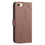 Étui de téléphone en cuir avec motif géométrique RFID, Pour iPhone 6 / 7 / 8 / SE, Pour iPhone 13 Pro Max, Pour iPhone 13 Pro, Pour iPhone 12 / 12 Pro, Pour iPhone 12 Pro Max, Pour iPhone 11 Pro Max, Pour iPhone 11, Pour iPhone 11 Pro