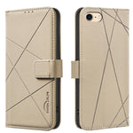 Étui de téléphone en cuir avec motif géométrique RFID, Pour iPhone 6 / 7 / 8 / SE, Pour iPhone 13 Pro Max, Pour iPhone 13 Pro, Pour iPhone 12 / 12 Pro, Pour iPhone 12 Pro Max, Pour iPhone 11 Pro Max, Pour iPhone 11, Pour iPhone 11 Pro