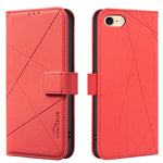 Étui de téléphone en cuir avec motif géométrique RFID, Pour iPhone 6 / 7 / 8 / SE, Pour iPhone 13 Pro Max, Pour iPhone 13 Pro, Pour iPhone 12 / 12 Pro, Pour iPhone 12 Pro Max, Pour iPhone 11 Pro Max, Pour iPhone 11, Pour iPhone 11 Pro
