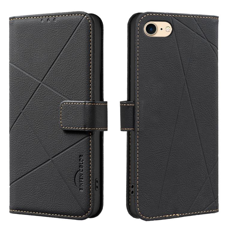 Étui de téléphone en cuir avec motif géométrique RFID, Pour iPhone 6 / 7 / 8 / SE, Pour iPhone 13 Pro Max, Pour iPhone 13 Pro, Pour iPhone 12 / 12 Pro, Pour iPhone 12 Pro Max, Pour iPhone 11 Pro Max, Pour iPhone 11, Pour iPhone 11 Pro