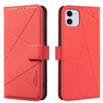 Étui de téléphone en cuir avec motif géométrique RFID, Pour iPhone 6 / 7 / 8 / SE, Pour iPhone 13 Pro Max, Pour iPhone 13 Pro, Pour iPhone 12 / 12 Pro, Pour iPhone 12 Pro Max, Pour iPhone 11 Pro Max, Pour iPhone 11, Pour iPhone 11 Pro