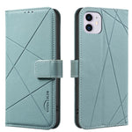 Étui de téléphone en cuir avec motif géométrique RFID, Pour iPhone 6 / 7 / 8 / SE, Pour iPhone 13 Pro Max, Pour iPhone 13 Pro, Pour iPhone 12 / 12 Pro, Pour iPhone 12 Pro Max, Pour iPhone 11 Pro Max, Pour iPhone 11, Pour iPhone 11 Pro