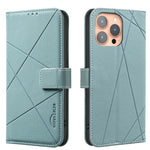 Étui de téléphone en cuir avec motif géométrique RFID, Pour iPhone 6 / 7 / 8 / SE, Pour iPhone 13 Pro Max, Pour iPhone 13 Pro, Pour iPhone 12 / 12 Pro, Pour iPhone 12 Pro Max, Pour iPhone 11 Pro Max, Pour iPhone 11, Pour iPhone 11 Pro