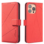 Étui de téléphone en cuir avec motif géométrique RFID, Pour iPhone 6 / 7 / 8 / SE, Pour iPhone 13 Pro Max, Pour iPhone 13 Pro, Pour iPhone 12 / 12 Pro, Pour iPhone 12 Pro Max, Pour iPhone 11 Pro Max, Pour iPhone 11, Pour iPhone 11 Pro