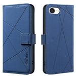 Étui de téléphone en cuir avec motif géométrique RFID, pour iPhone 16e / 17e, pour iPhone 17 Pro Max, pour iPhone 17 Pro, pour iPhone 17, pour iPhone Air, pour iPhone 16 Pro Max, pour iPhone 16 Pro, pour iPhone 16 Plus