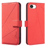 Étui de téléphone en cuir avec motif géométrique RFID, pour iPhone 16e / 17e, pour iPhone 17 Pro Max, pour iPhone 17 Pro, pour iPhone 17, pour iPhone Air, pour iPhone 16 Pro Max, pour iPhone 16 Pro, pour iPhone 16 Plus