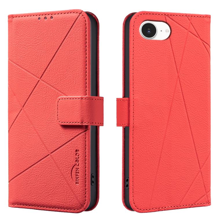 Étui de téléphone en cuir avec motif géométrique RFID, pour iPhone 16e / 17e, pour iPhone 17 Pro Max, pour iPhone 17 Pro, pour iPhone 17, pour iPhone Air, pour iPhone 16 Pro Max, pour iPhone 16 Pro, pour iPhone 16 Plus