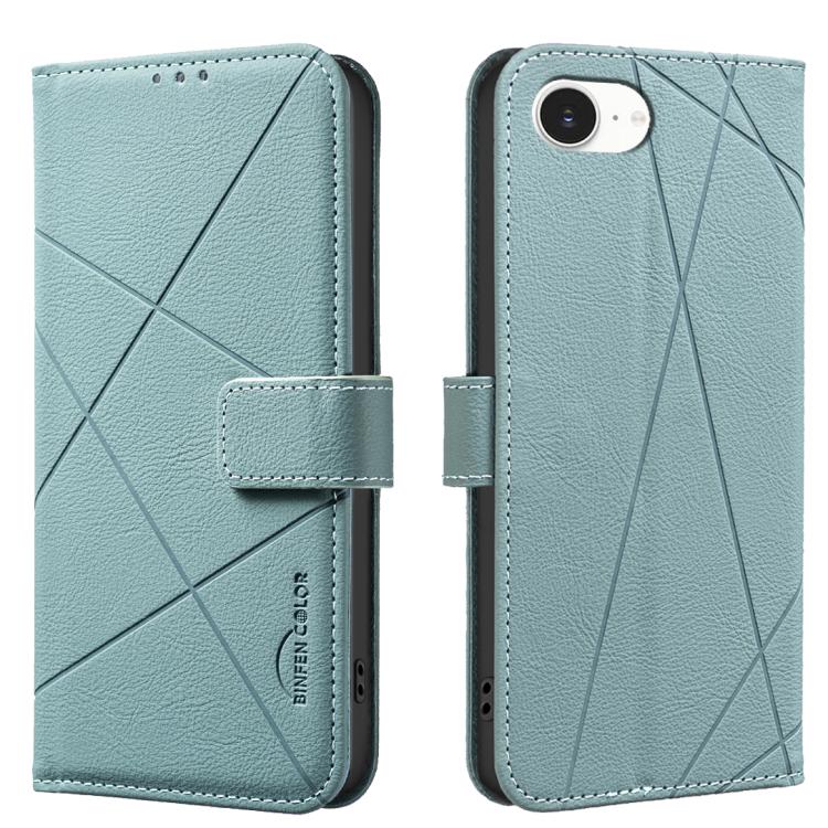 Étui de téléphone en cuir avec motif géométrique RFID, pour iPhone 16e / 17e, pour iPhone 17 Pro Max, pour iPhone 17 Pro, pour iPhone 17, pour iPhone Air, pour iPhone 16 Pro Max, pour iPhone 16 Pro, pour iPhone 16 Plus