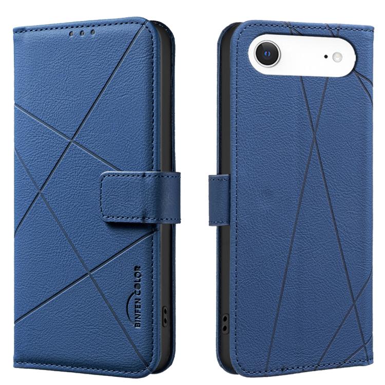 Étui de téléphone en cuir avec motif géométrique RFID, pour iPhone 16e / 17e, pour iPhone 17 Pro Max, pour iPhone 17 Pro, pour iPhone 17, pour iPhone Air, pour iPhone 16 Pro Max, pour iPhone 16 Pro, pour iPhone 16 Plus