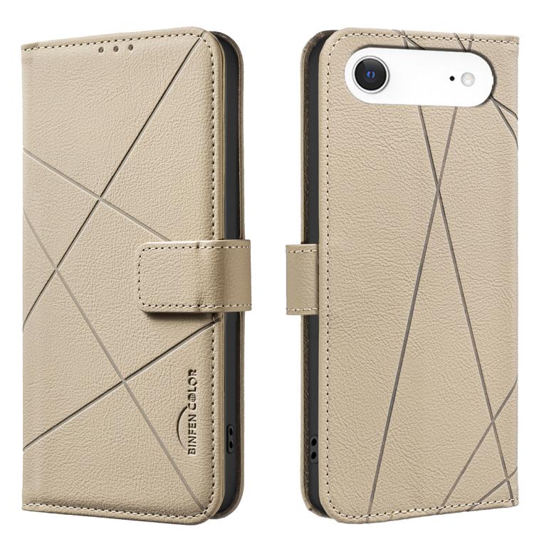 Étui de téléphone en cuir avec motif géométrique RFID, pour iPhone 16e / 17e, pour iPhone 17 Pro Max, pour iPhone 17 Pro, pour iPhone 17, pour iPhone Air, pour iPhone 16 Pro Max, pour iPhone 16 Pro, pour iPhone 16 Plus