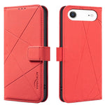 Étui de téléphone en cuir avec motif géométrique RFID, pour iPhone 16e / 17e, pour iPhone 17 Pro Max, pour iPhone 17 Pro, pour iPhone 17, pour iPhone Air, pour iPhone 16 Pro Max, pour iPhone 16 Pro, pour iPhone 16 Plus