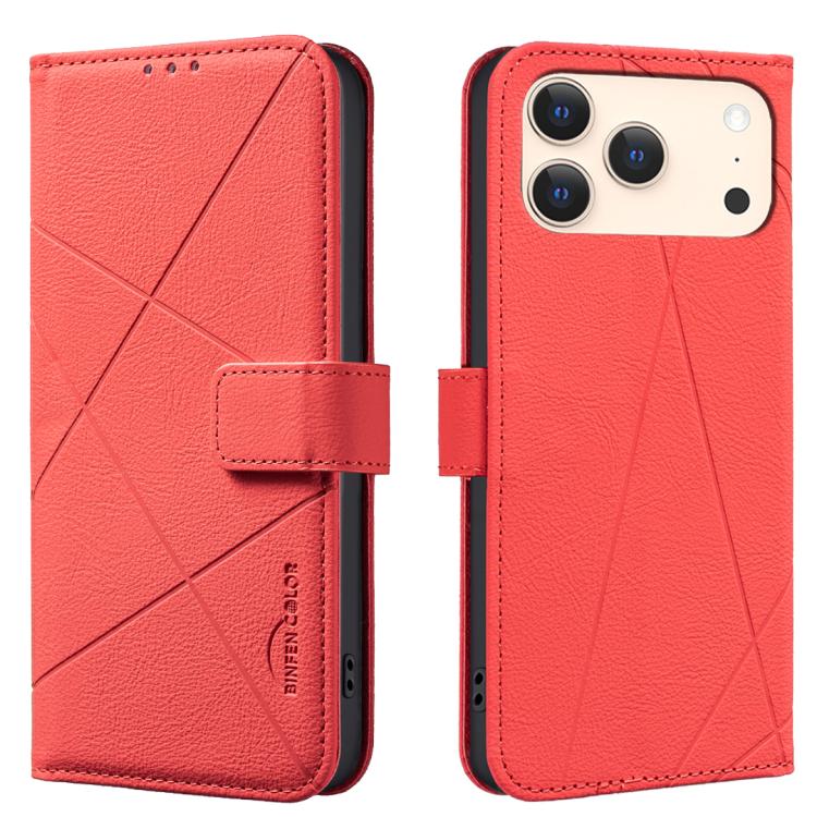 Étui de téléphone en cuir avec motif géométrique RFID, pour iPhone 16e / 17e, pour iPhone 17 Pro Max, pour iPhone 17 Pro, pour iPhone 17, pour iPhone Air, pour iPhone 16 Pro Max, pour iPhone 16 Pro, pour iPhone 16 Plus