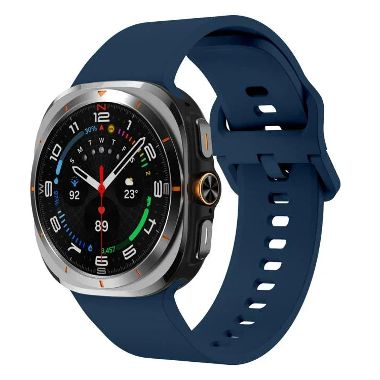 Bracelet de montre en silicone à boucle colorée unie, pour Samsung Galaxy Watch Ultra 47 mm / Ultra 2025