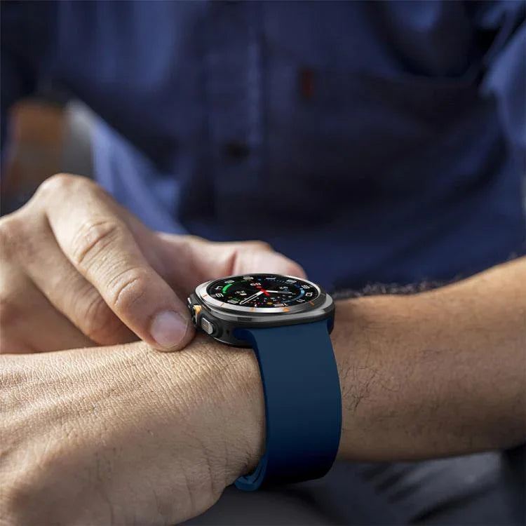 Solid Color Colorful Buckle Silicone Watch Band, For Samsung Galaxy Watch Ultra 47mm / Ultra 2025