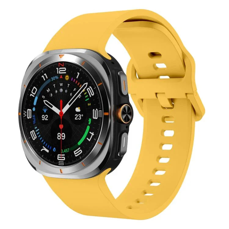 Solid Color Colorful Buckle Silicone Watch Band, For Samsung Galaxy Watch Ultra 47mm / Ultra 2025