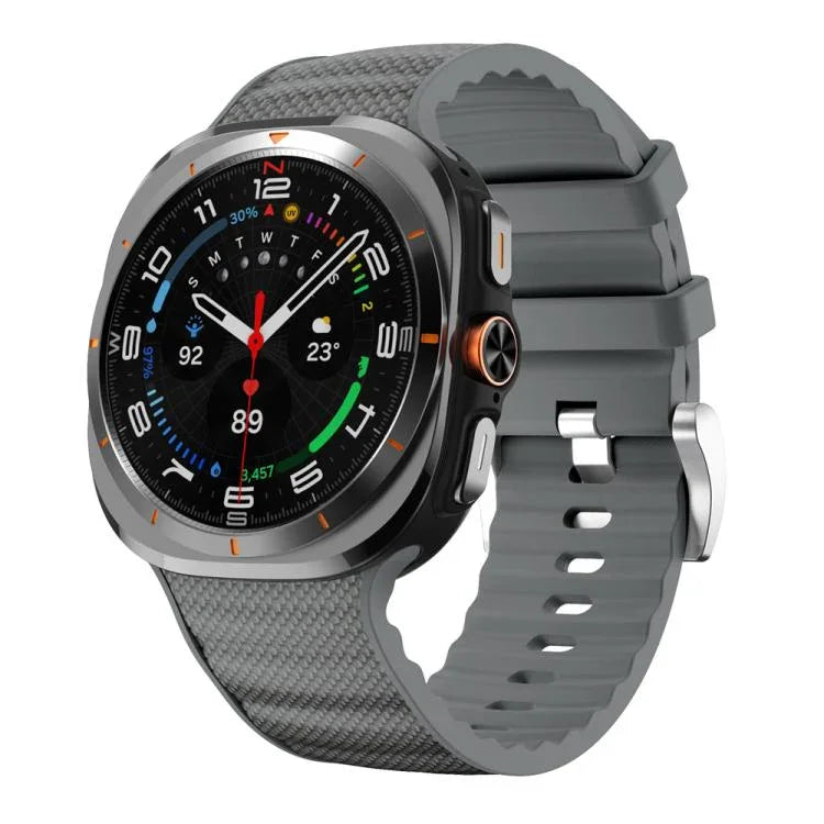 Bracelet de montre sport en silicone de couleur unie, pour Samsung Galaxy Watch Ultra 47 mm / Ultra 2025
