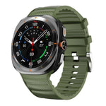 Bracelet de montre sport en silicone de couleur unie, pour Samsung Galaxy Watch Ultra 47 mm / Ultra 2025