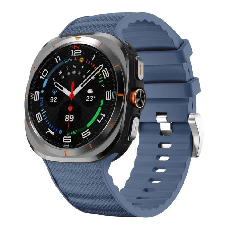 Bracelet de montre sport en silicone de couleur unie, pour Samsung Galaxy Watch Ultra 47 mm / Ultra 2025