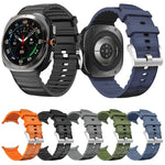 Bracelet de montre sport en silicone de couleur unie, pour Samsung Galaxy Watch Ultra 47 mm / Ultra 2025