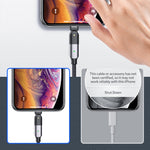 Câble de charge USB 2.4A vers 8 broches avec coude rotatif à 180 degrés, 1,2 m 8 broches, 2 m 8 broches
