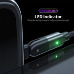 Câble de charge USB 2.4A vers 8 broches avec coude rotatif à 180 degrés, 1,2 m 8 broches, 2 m 8 broches