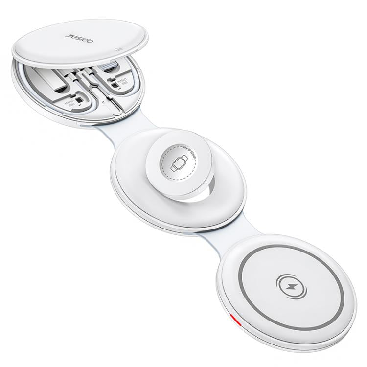 Yesido DS29 Chargeur sans fil pliable 5 en 1 pour téléphone / montre / écouteurs, DS29