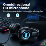 Casque de jeu ONIKUMA X36 avec effet lampe Abyss, unité de conduite personnalisée 40 mm