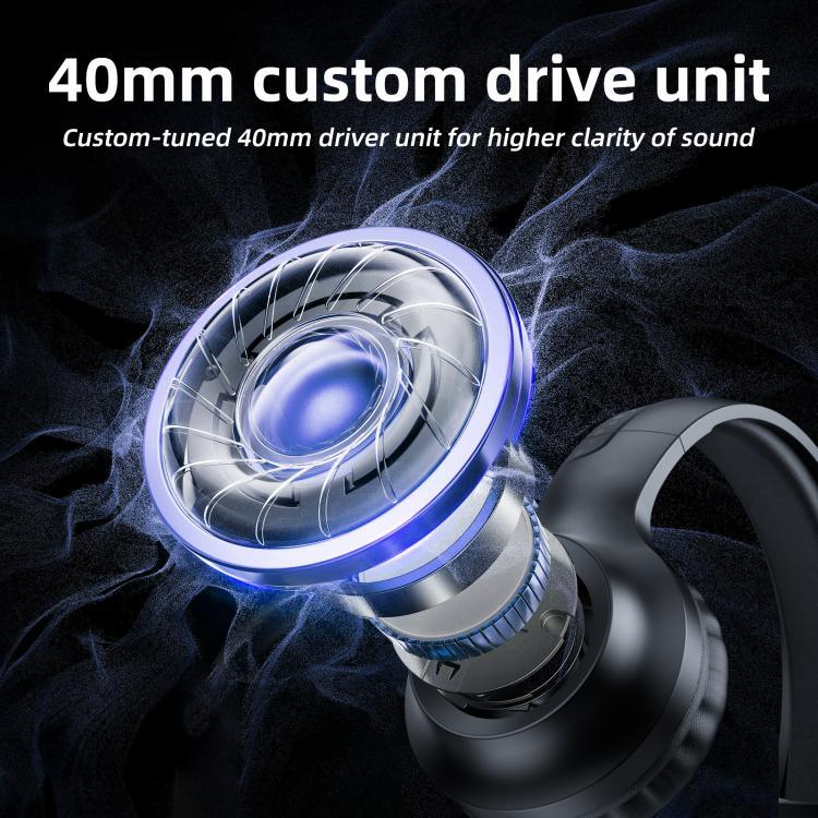 Casque de jeu ONIKUMA X36 avec effet lampe Abyss, unité de conduite personnalisée 40 mm