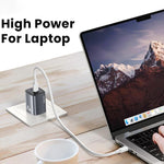 Chargeur rapide GaN USAMS CC306 T66 45W double USB-C / Type-C, prise US, CC306