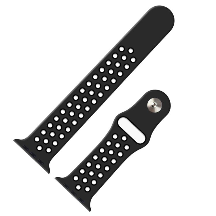 Bracelet de montre sport en silicone bicolore xDfind, compatible avec Apple Watch 46 mm / 49 mm / 45 mm / 44 mm et Apple Watch 42 mm / 41 mm / 40 mm / 38 mm