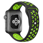 Bracelet de montre sport en silicone bicolore xDfind, compatible avec Apple Watch 46 mm / 49 mm / 45 mm / 44 mm et Apple Watch 42 mm / 41 mm / 40 mm / 38 mm