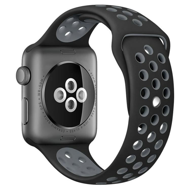 Bracelet de montre sport en silicone bicolore xDfind, compatible avec Apple Watch 46 mm / 49 mm / 45 mm / 44 mm et Apple Watch 42 mm / 41 mm / 40 mm / 38 mm