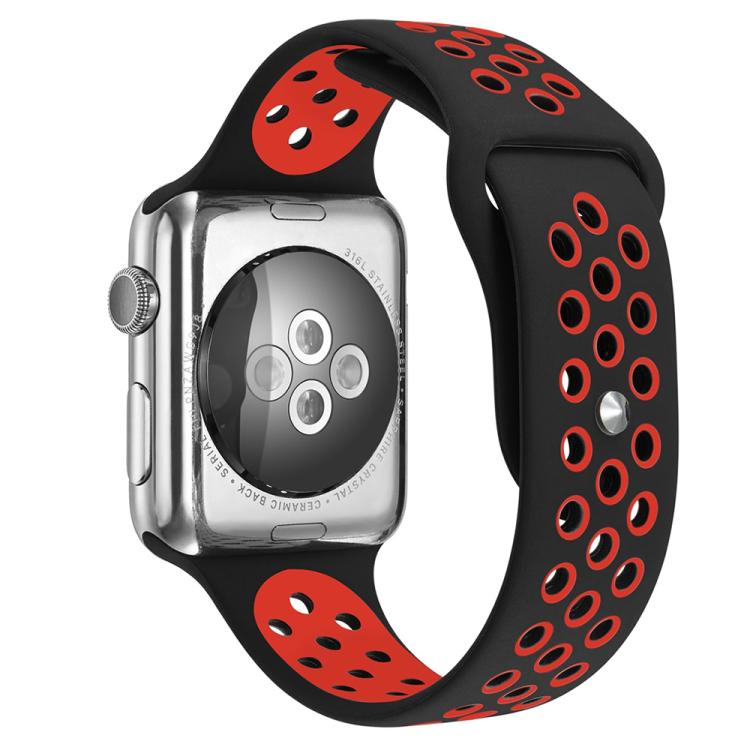 Bracelet de montre sport en silicone bicolore xDfind, compatible avec Apple Watch 46 mm / 49 mm / 45 mm / 44 mm et Apple Watch 42 mm / 41 mm / 40 mm / 38 mm