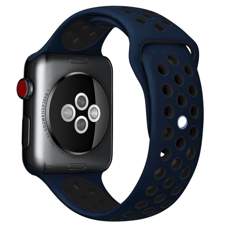 Bracelet de montre sport en silicone bicolore xDfind, compatible avec Apple Watch 46 mm / 49 mm / 45 mm / 44 mm et Apple Watch 42 mm / 41 mm / 40 mm / 38 mm