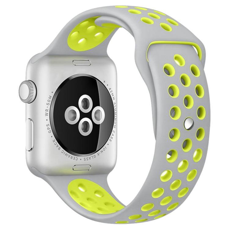 Bracelet de montre sport en silicone bicolore xDfind, compatible avec Apple Watch 46 mm / 49 mm / 45 mm / 44 mm et Apple Watch 42 mm / 41 mm / 40 mm / 38 mm
