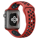 Bracelet de montre sport en silicone bicolore xDfind, compatible avec Apple Watch 46 mm / 49 mm / 45 mm / 44 mm et Apple Watch 42 mm / 41 mm / 40 mm / 38 mm