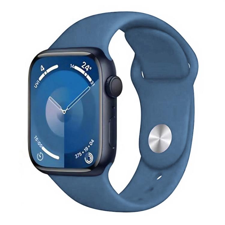 Bracelet de montre sport en silicone uni xDfind, compatible avec Apple Watch 46 mm / 49 mm / 45 mm / 44 mm et Apple Watch 42 mm / 41 mm / 40 mm / 38 mm