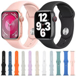 Bracelet de montre sport en silicone uni xDfind, compatible avec Apple Watch 46 mm / 49 mm / 45 mm / 44 mm et Apple Watch 42 mm / 41 mm / 40 mm / 38 mm