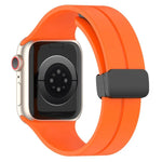Bracelet de montre en silicone à boucle magnétique xDfind, couleur unie, compatible avec Apple Watch 46 mm / 49 mm / 45 mm / 44 mm et Apple Watch 42 mm / 41 mm / 40 mm / 38 mm.