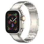 Bracelet de montre à boucle en titane pur à une seule bille, pour Apple Watch 46 mm / 49 mm / 45 mm / 44 mm, pour Apple Watch 42 mm / 41 mm / 40 mm / 38 mm