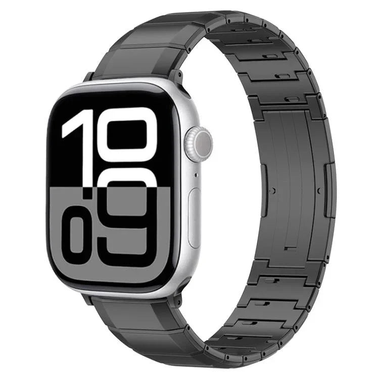 Bracelet de montre à boucle en titane pur à une seule bille, pour Apple Watch 46 mm / 49 mm / 45 mm / 44 mm, pour Apple Watch 42 mm / 41 mm / 40 mm / 38 mm