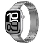 Bracelet de montre à boucle en titane pur à une seule bille, pour Apple Watch 46 mm / 49 mm / 45 mm / 44 mm, pour Apple Watch 42 mm / 41 mm / 40 mm / 38 mm